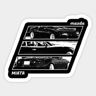 Mazda Miata MX-5 NA Black 'N White Archive 2 (BLACK VERSION) Sticker